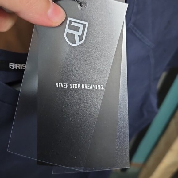 RISE Size M Navy Performance T-Shirt - Picture 8 of 8